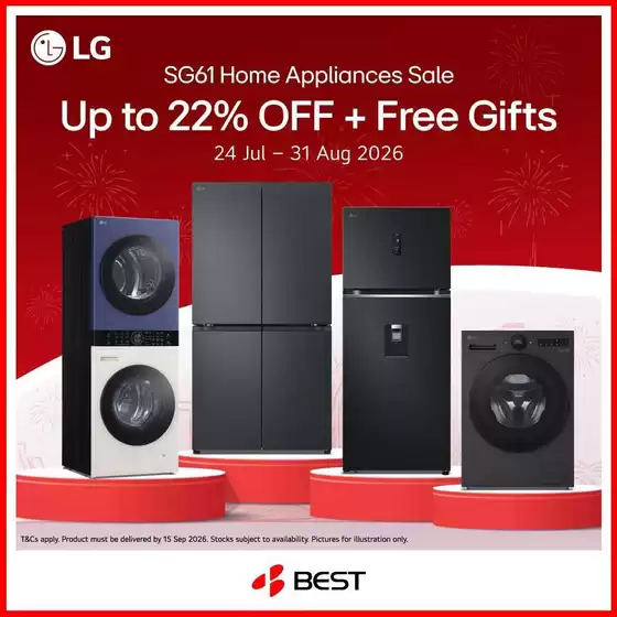 Best Denki catalogue in Singapore | Best Denki promotion | 2026-07-24T00:00:00.000Z - 2026-08-31T00:00:00.000Z