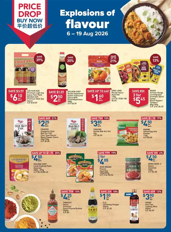 FairPrice catalogue in Singapore | Explosion Of Flavour | 2026-08-06T00:00:00.000Z - 2026-08-19T00:00:00.000Z