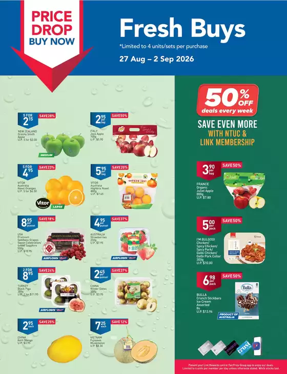 FairPrice catalogue | Price Drop Buy Now - Fresh Buys | 2026-08-27T00:00:00.000Z - 2026-09-02T00:00:00.000Z