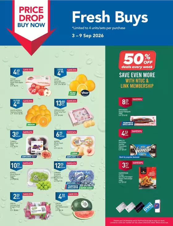 FairPrice catalogue | Price Drop Buy Now - Fresh Buys | 2026-09-03T00:00:00.000Z - 2026-09-09T00:00:00.000Z