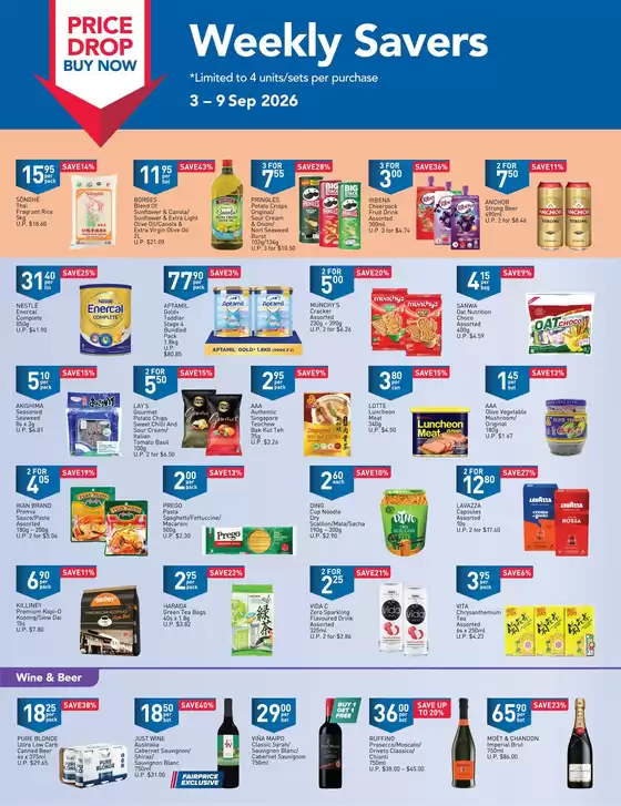 FairPrice catalogue | Price Drop Buy Now - Weekly Savers | 2026-09-03T00:00:00.000Z - 2026-09-09T00:00:00.000Z