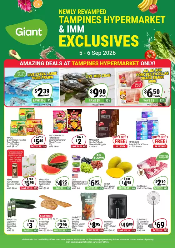 Giant catalogue | IMM & Tampines Hypermarket Exclusives | 2026-09-05T00:00:00.000Z - 2026-09-06T00:00:00.000Z