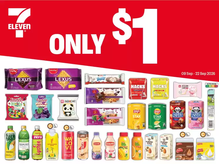7 Eleven catalogue in Singapore | $1 Deals | 2026-09-09T00:00:00.000Z - 2026-09-22T00:00:00.000Z