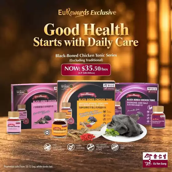 Eu Yan Sang catalogue in Singapore | New offers to discover | 2026-09-10T00:00:00.000Z - 2026-09-13T00:00:00.000Z