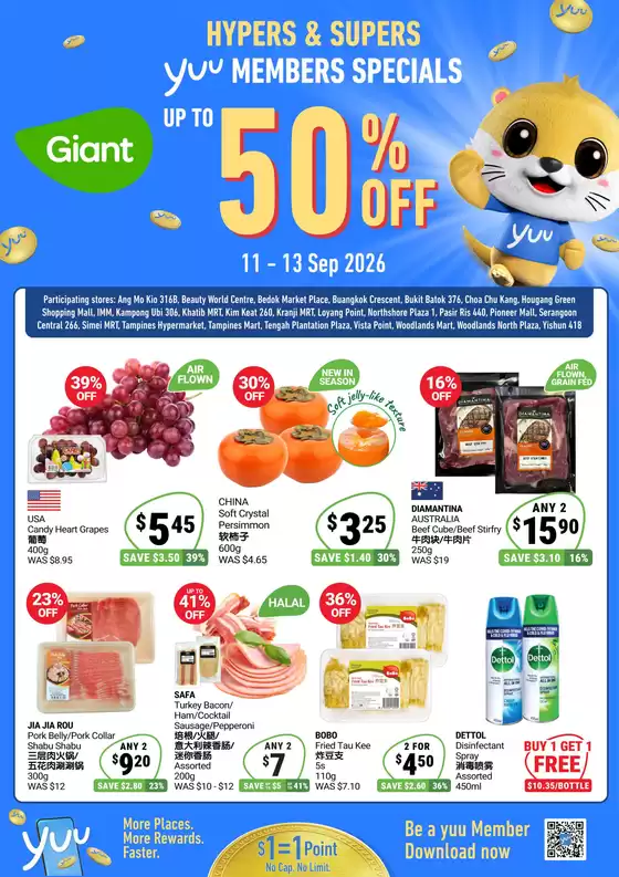 Giant catalogue in Bukit Merah | 3 Days Specials for yuu Members | 2026-09-11T00:00:00.000Z - 2026-09-13T00:00:00.000Z