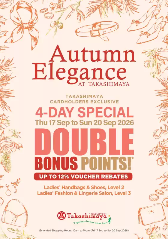 Takashimaya catalogue | 2026 Sep Dbp Lades' Wear Catalogue | 2026-09-17T00:00:00.000Z - 2026-09-20T00:00:00.000Z