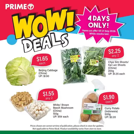 Prime Supermarket catalogue | Current deals and offers | 2026-09-18T00:00:00.000Z - 2026-09-21T00:00:00.000Z
