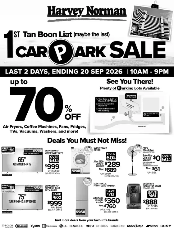 Harvey Norman catalogue | Exclusive deals for our customers | 2026-09-19T00:00:00.000Z - 2026-09-20T00:00:00.000Z