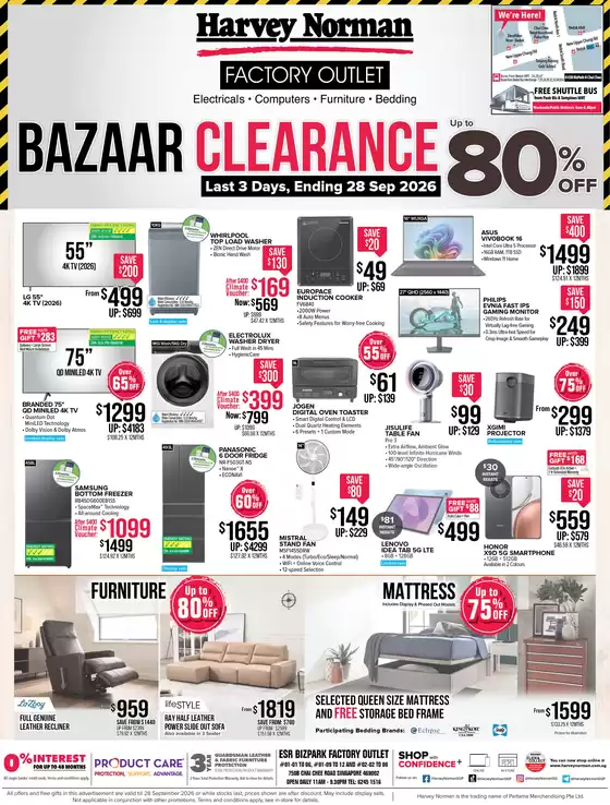 Harvey Norman catalogue | Harvey Norman promotion | 2026-09-26T00:00:00.000Z - 2026-09-28T00:00:00.000Z