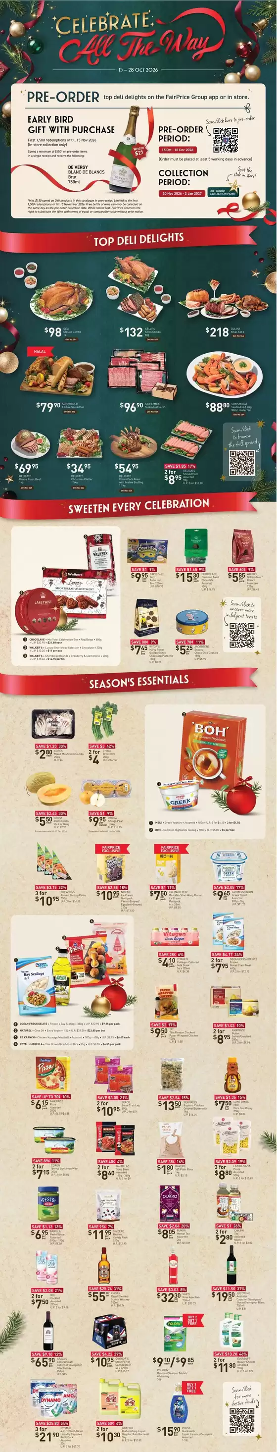 FairPrice catalogue in Singapore | End Of Year 2026 Celebrate All The Way With Weekly Offers | 2026-10-15T00:00:00.000Z - 2026-10-28T00:00:00.000Z