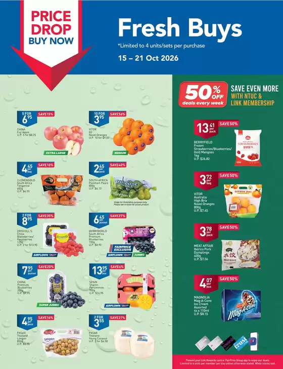 FairPrice catalogue | Price Drop Buy Now - Fresh Buys | 2026-10-15T00:00:00.000Z - 2026-10-21T00:00:00.000Z
