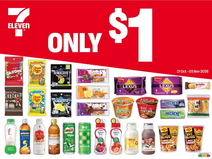 7 Eleven catalogue | $1 Deals | 2026-10-21T00:00:00.000Z - 2026-11-03T00:00:00.000Z