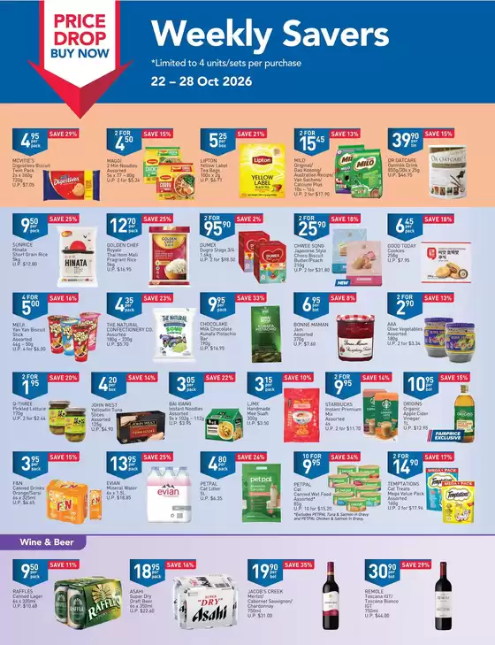 FairPrice catalogue | Price Drop Buy Now - Weekly Savers | 2026-10-22T00:00:00.000Z - 2026-10-28T00:00:00.000Z