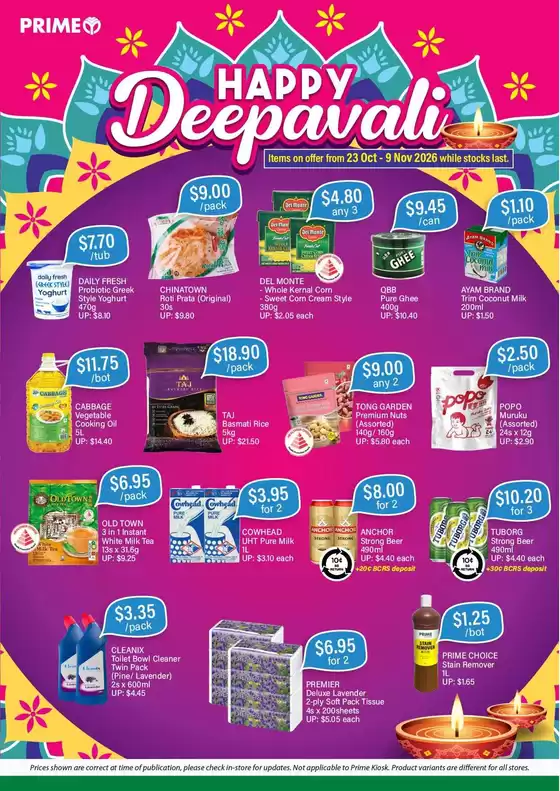 Prime Supermarket catalogue | Our best offers for you | 2026-10-23T00:00:00.000Z - 2026-11-09T00:00:00.000Z