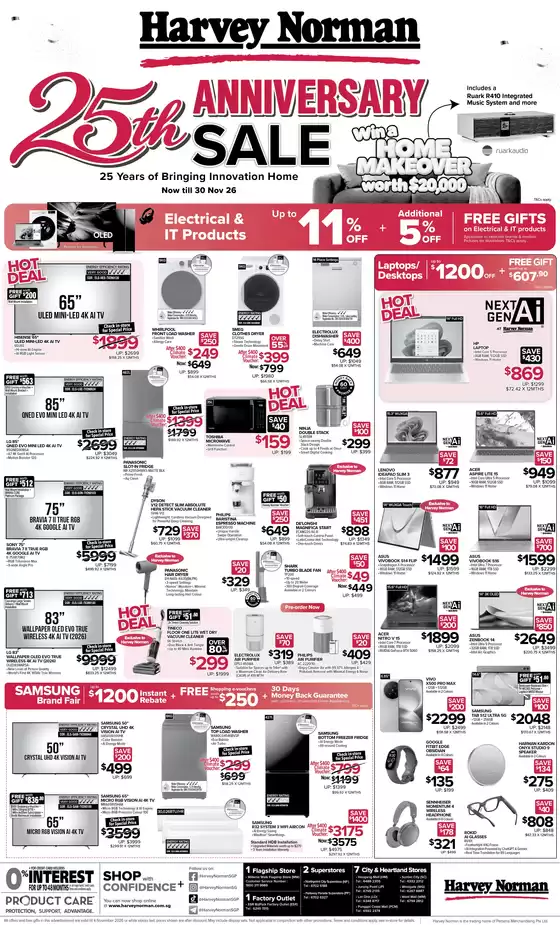 Harvey Norman catalogue | Top offers for smart savers | 2026-10-31T00:00:00.000Z - 2026-11-30T00:00:00.000Z